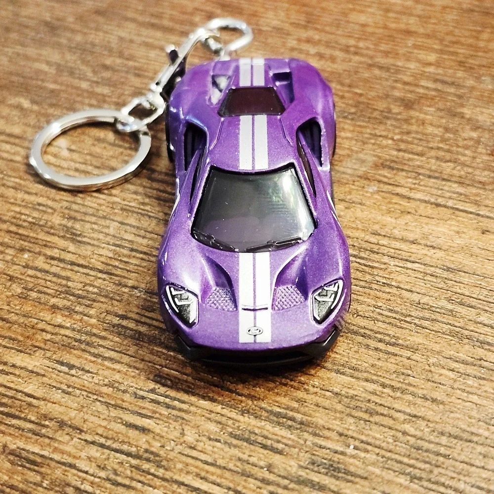 2017 Ford GT‎ Keychain Purple Hot Wheels Matchbox Custom Keyring